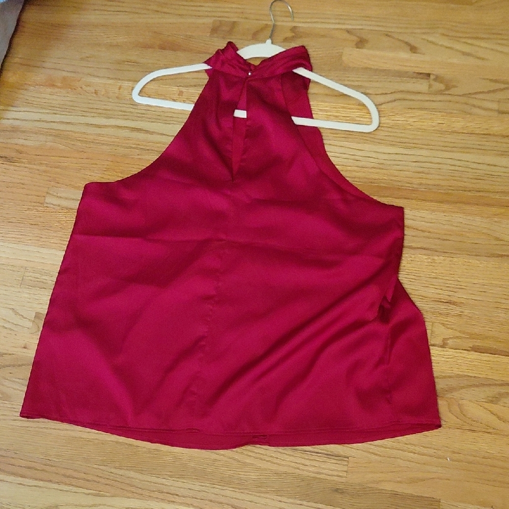 Banana Republic Red Sleeveless High Low Tank Top - Picture 3 of 3